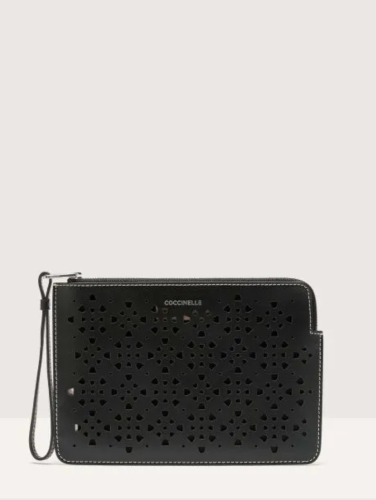 POUZDRO COCCINELLE ALIAS COWHIDE PERFOREE noir