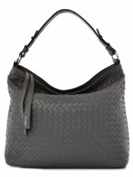 KABELKA ABRO PIUMA wowen leather grey