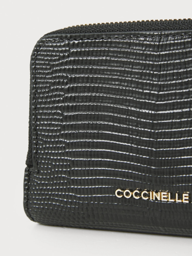 PENĚŽENKA COCCINELLE C-ME LIZZARD noir