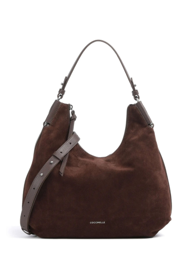 KABELKA COCCINELLE REBEKKA SUEDE MEDIUM brunette