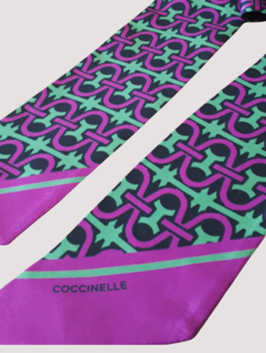 ŠÁTEK COCCINELLE MONOGRAM bandeau multi dahlia