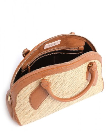 Coccinelle Colette Rafia kabelka – natural / caramel