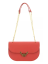 Coccinelle kožená kabelka Dew – grenadine red