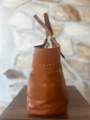 Roberta Gandolfi shopper Cecilia - cuoio