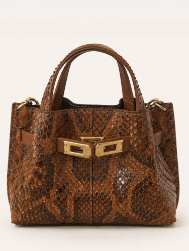 Roberta Gandolfi minibag Sveva – Python/Cuoio