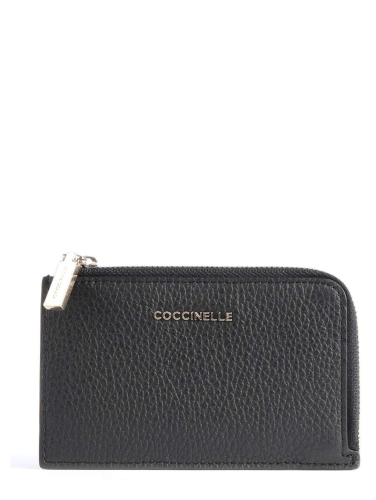 PENĚŽENKA COCCINELLE METALLIC SOFT noir