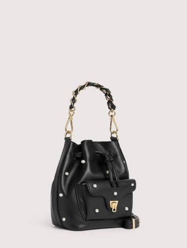 KABELKA COCCINELLE BEAT GENERATION PEARL STUDS noir