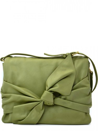Coccinelle kožená kabelka Isaline – pastel green