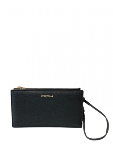 PENĚŽENKA COCCINELLE metallic soft noir