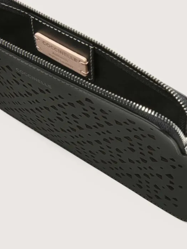 POUZDRO COCCINELLE ALIAS COWHIDE PERFOREE noir