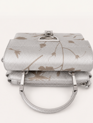 Coccinelle Arlettis Shadow Print crossbody kabelka – silver
