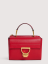 Coccinelle Arlettis kožená kabelka Small – scarlet