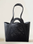 KABELKA COCCINELLE AMALIA COWHIDE PERFOREE noir