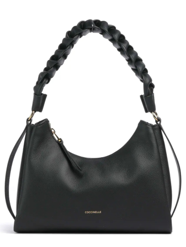 KABELKA COCCINELLE BOHEME GRANA DOUBLE noir/cuir