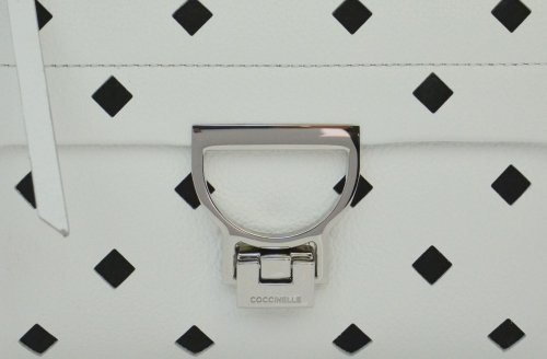 Coccinelle Arlettis Foro Rombo small - White