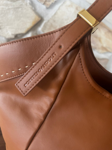 Roberta Gandolfi shopper Cecilia - cuoio