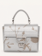 Coccinelle Arlettis Shadow Print crossbody kabelka – silver