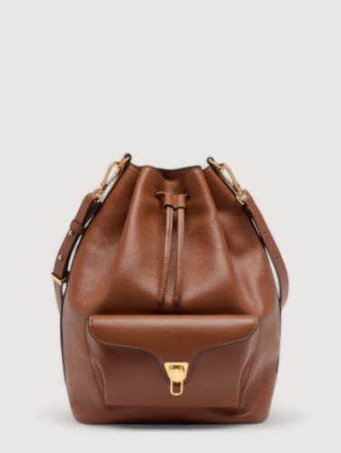 KABELKA COCCINELLE BEAT GENERATION LARGE cognac