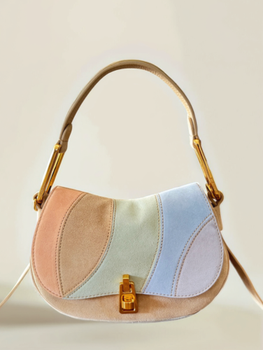 KABELKA COCCINELLE MAGIE KALEIDOSCOPE suede patch small