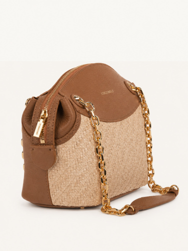 Coccinelle Colette Rafia kabelka – caramel / natural