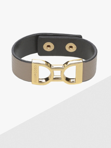 NÁRAMOK COCCINELLE ARLETTIS RIBBON warm taupe