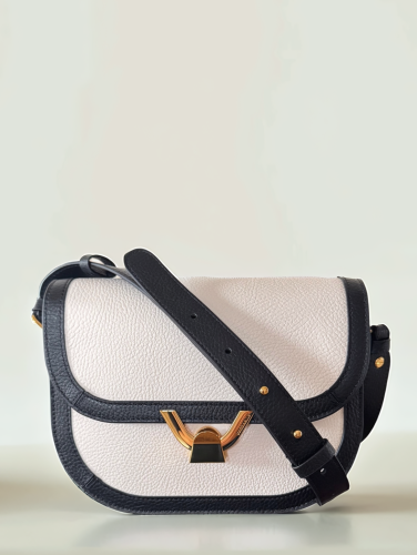 Coccinelle Dew Bicolor crossbody – blanco
