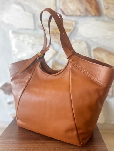 Roberta Gandolfi shopper Cecilia - cuoio