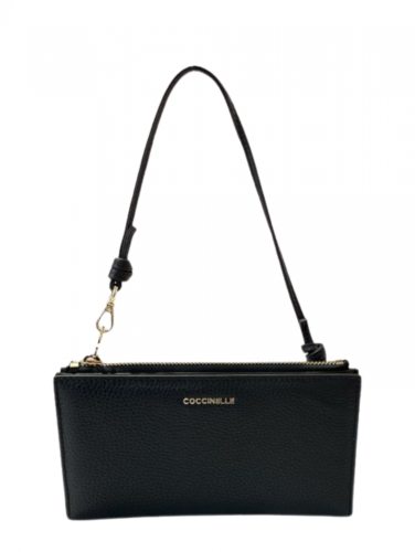 PENĚŽENKA COCCINELLE metallic soft noir