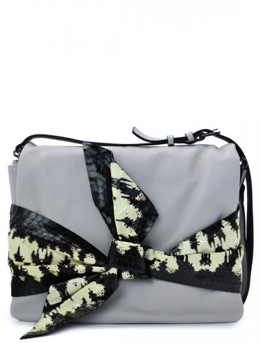 Coccinelle kožená kabelka Isaline – off white