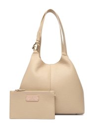 Coccinelle C-Easy kožená kabelka Medium – sandshell