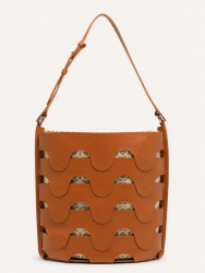 COCCINELLE MEDHUSE kabelka caramel / mult. natur