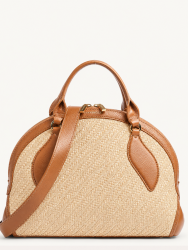 Coccinelle Colette Rafia kabelka – natural / caramel