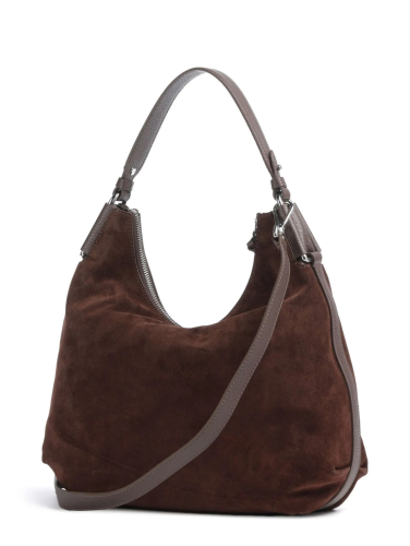 KABELKA COCCINELLE REBEKKA SUEDE MEDIUM brunette