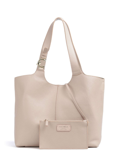 Coccinelle C-Easy kožená kabelka Medium – rosette