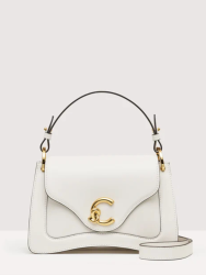 KABELKA COCCINELLE C-ME CALF COCKER SMALL blanco