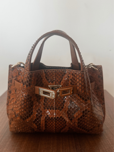 Roberta Gandolfi minibag Sveva – Python/Cuoio
