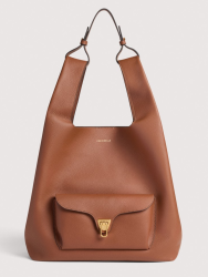 KABELKA COCCINELLE BEAT SHOPPING cognac/noir