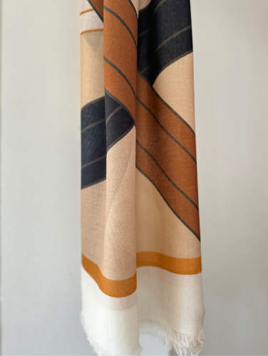ŠÁTEK COCCINELLE MAGIE TEXTILE toasted