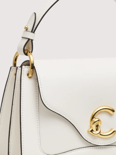 Coccinelle C-Me Calf Cocker Small kabelka – blanco