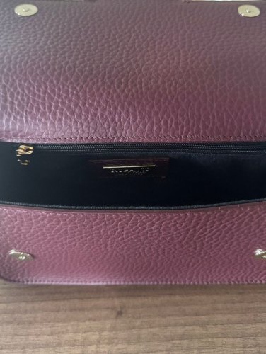 Ripani Martina kožená kabelka - vínová