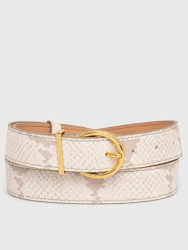 PÁSEK COCCINELLE BETH DELAVE SNAKE powder pink