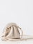 KABELKA COCCINELLE CHEEK OSTRICH SMALL lambskine white