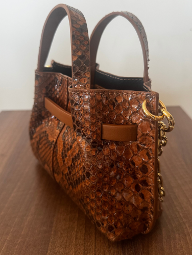 Roberta Gandolfi minibag Sveva – Python/Cuoio