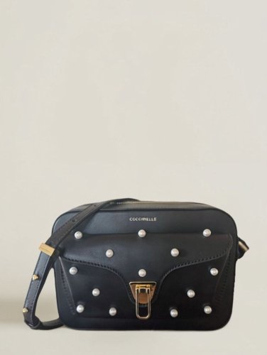 KABELKA COCCINELLE BEAT PEARL STUDS noir