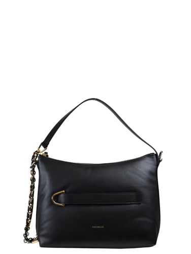 KABELKA COCCINELLE GRETEL PUFFY SMOOTH medium noir