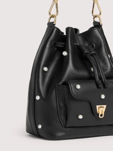 KABELKA COCCINELLE BEAT GENERATION PEARL STUDS noir