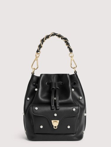 KABELKA COCCINELLE BEAT GENERATION PEARL STUDS noir