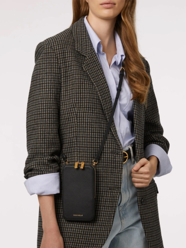 POUZDRO NA MOBIL COCCINELLE FLOR noir