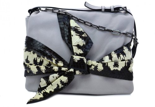 Coccinelle kožená kabelka Isaline – off white
