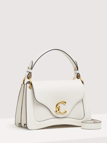 KABELKA COCCINELLE C-ME CALF COCKER SMALL blanco